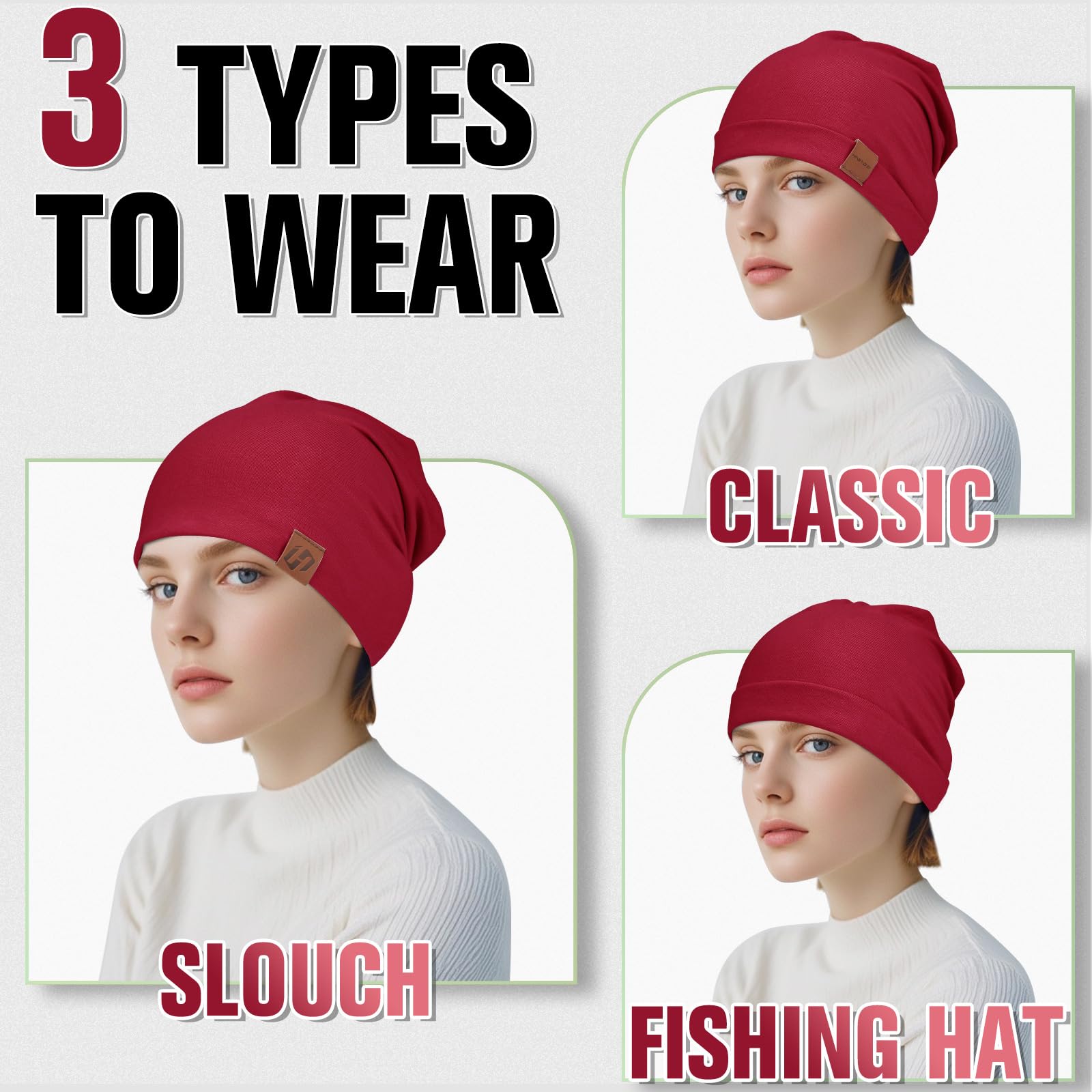 GXCROR - Berretto unisex, in cotone, morbido e sottile, leggero, traspirante, per tutte le stagioni