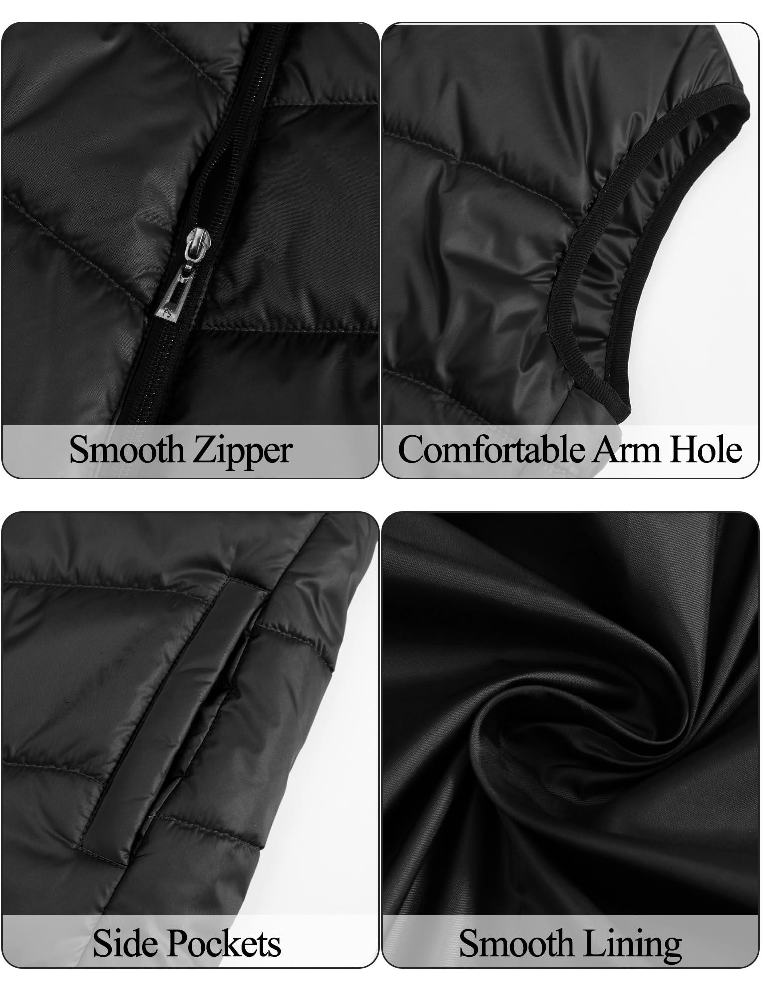 SEAUR Gilet Matelassé D'hiver pour Garçon 7-13 Ans Manteau sans Manche Enfant Chaud Veste sans Manches à Capuche Léger