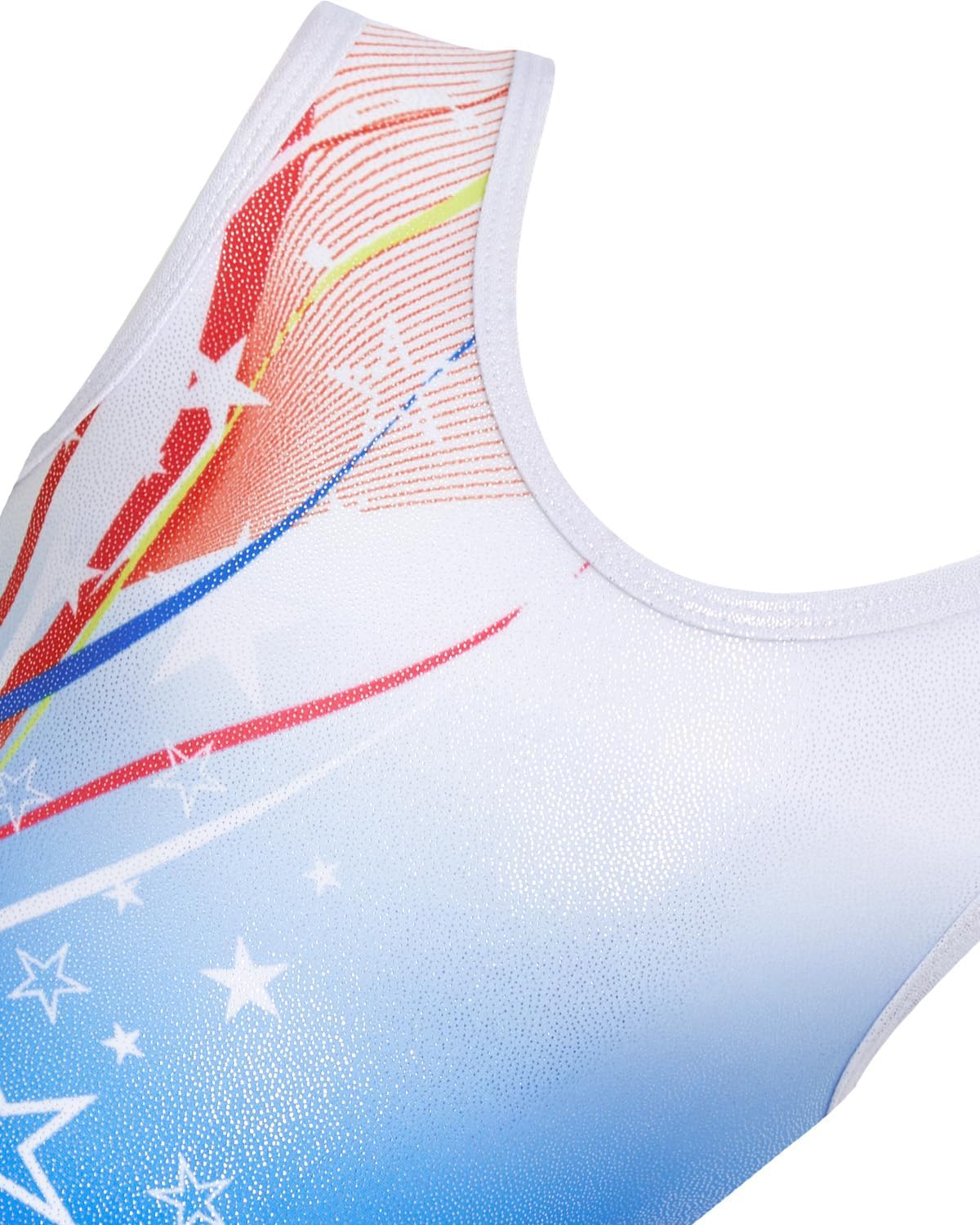 Gogokids Gymnastics Leotards for Girls Sparkly Rhinestone Dance Unitard with Shorts & Hair Scrunchie Activewear for 3–12Y - Image 3