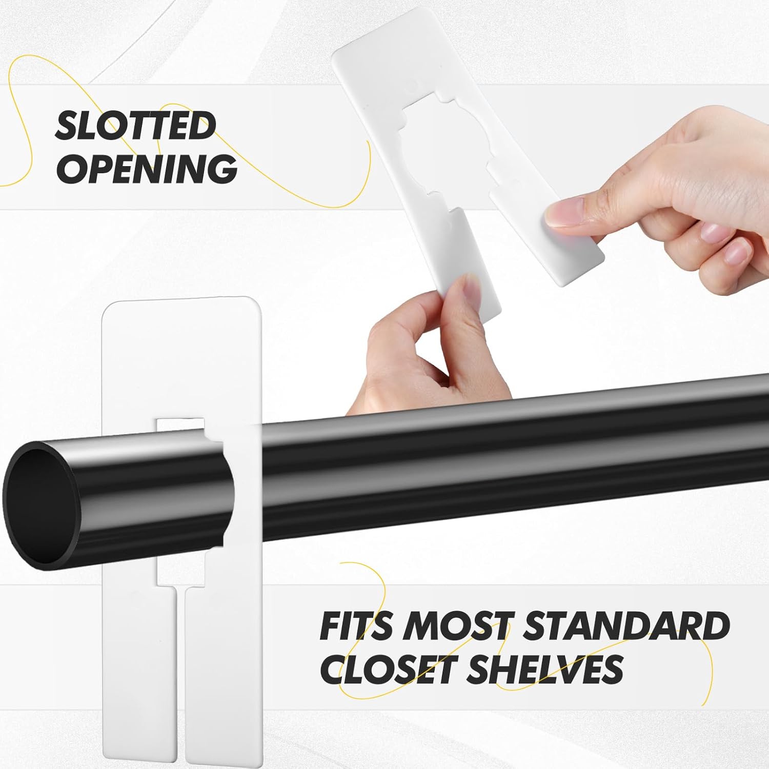 Blulu 200 Pack Closet Rack Dividers Rectangular with Marker Pen White Clothing Hanger Dividers Writable and Reusable for Sorting Clothing Color Size