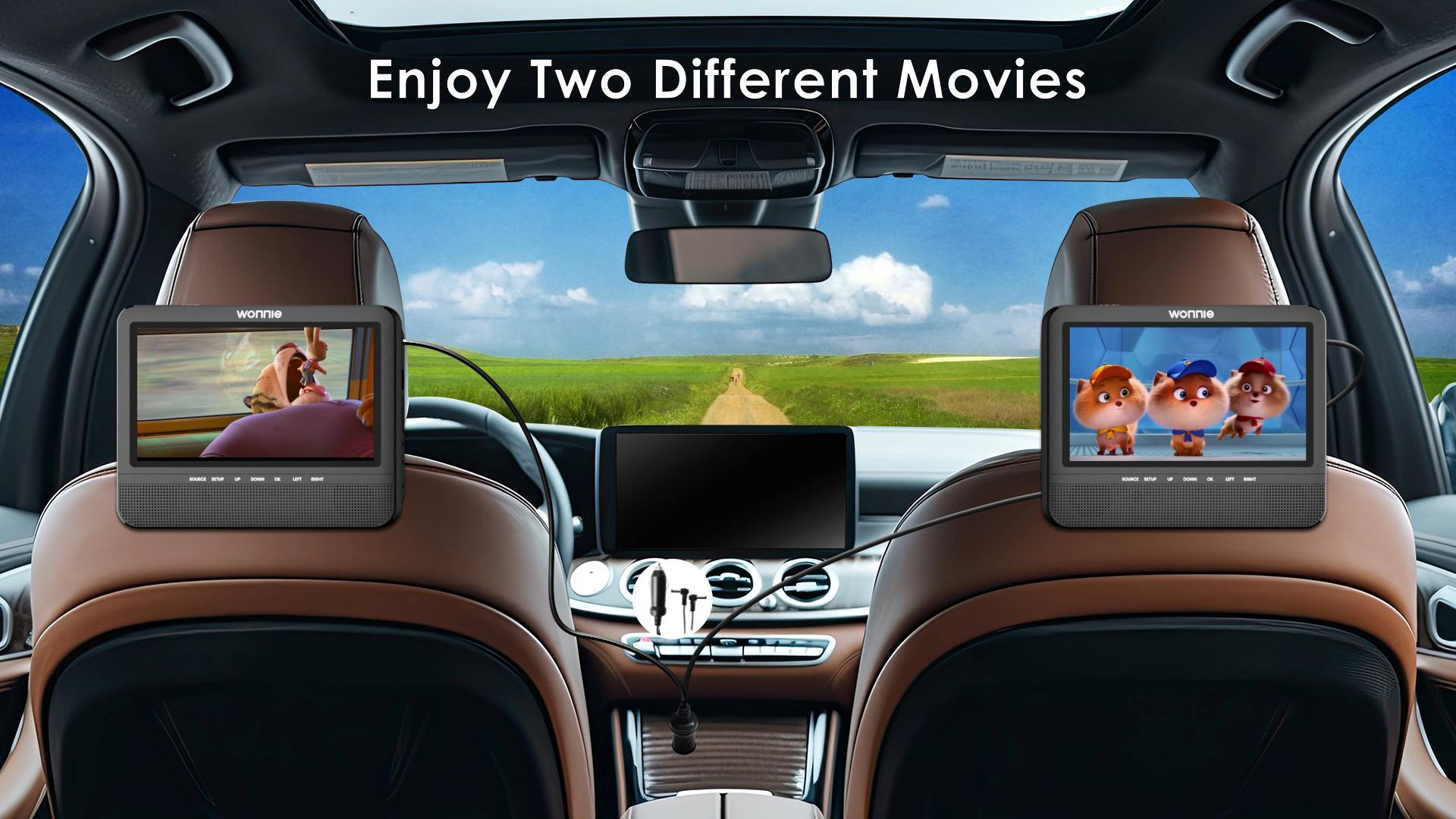 Amazon.com: WONNIE 7.5 Inch Car DVD Player, Portable DVD Player