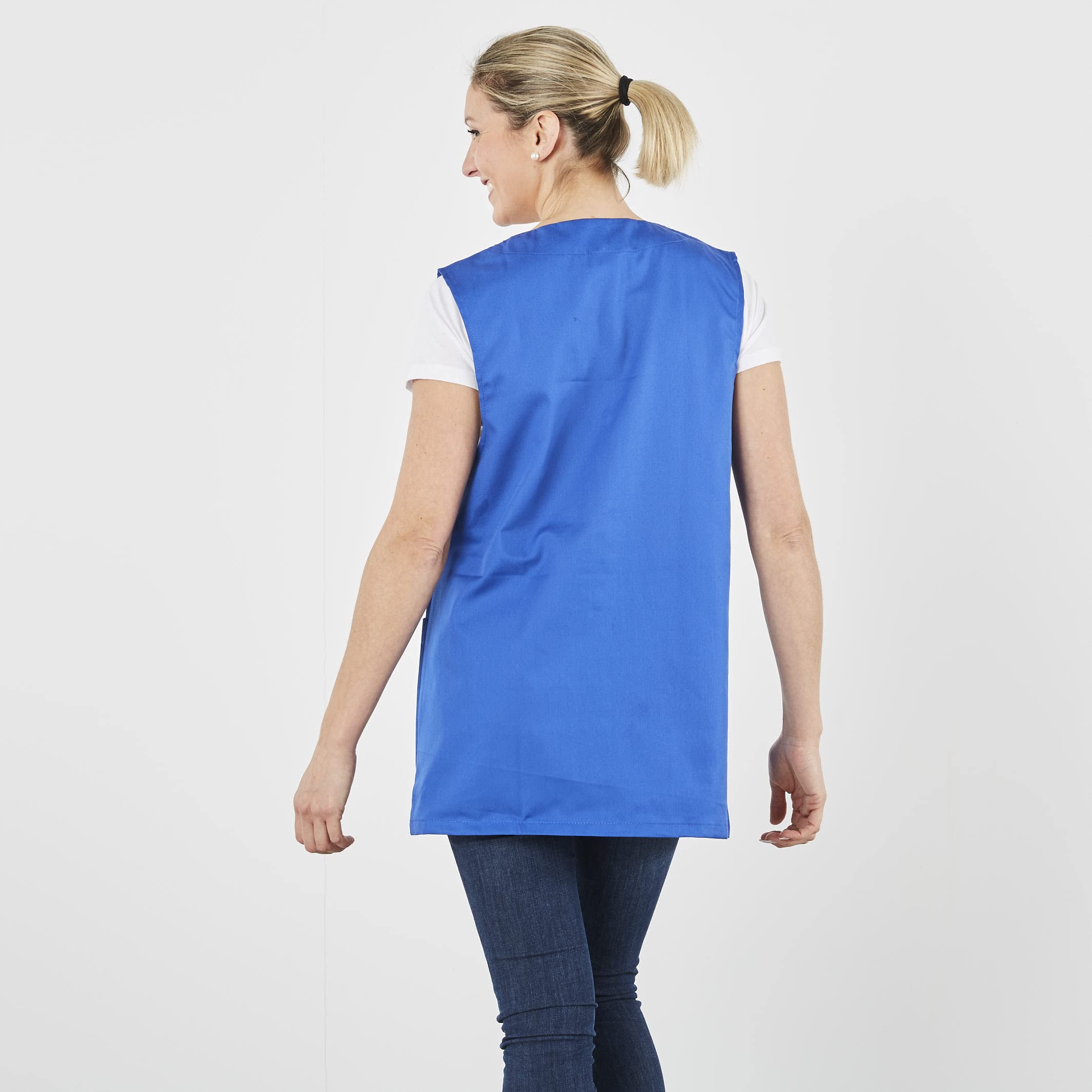 Hurry Jump Tablier Ménage Blouse Femme de ménage sans manches