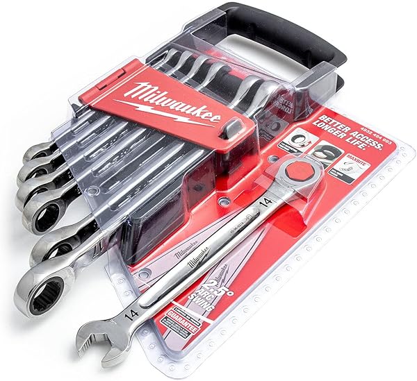 Milwaukee Max Bite ratelsleutelset met 7 stukken