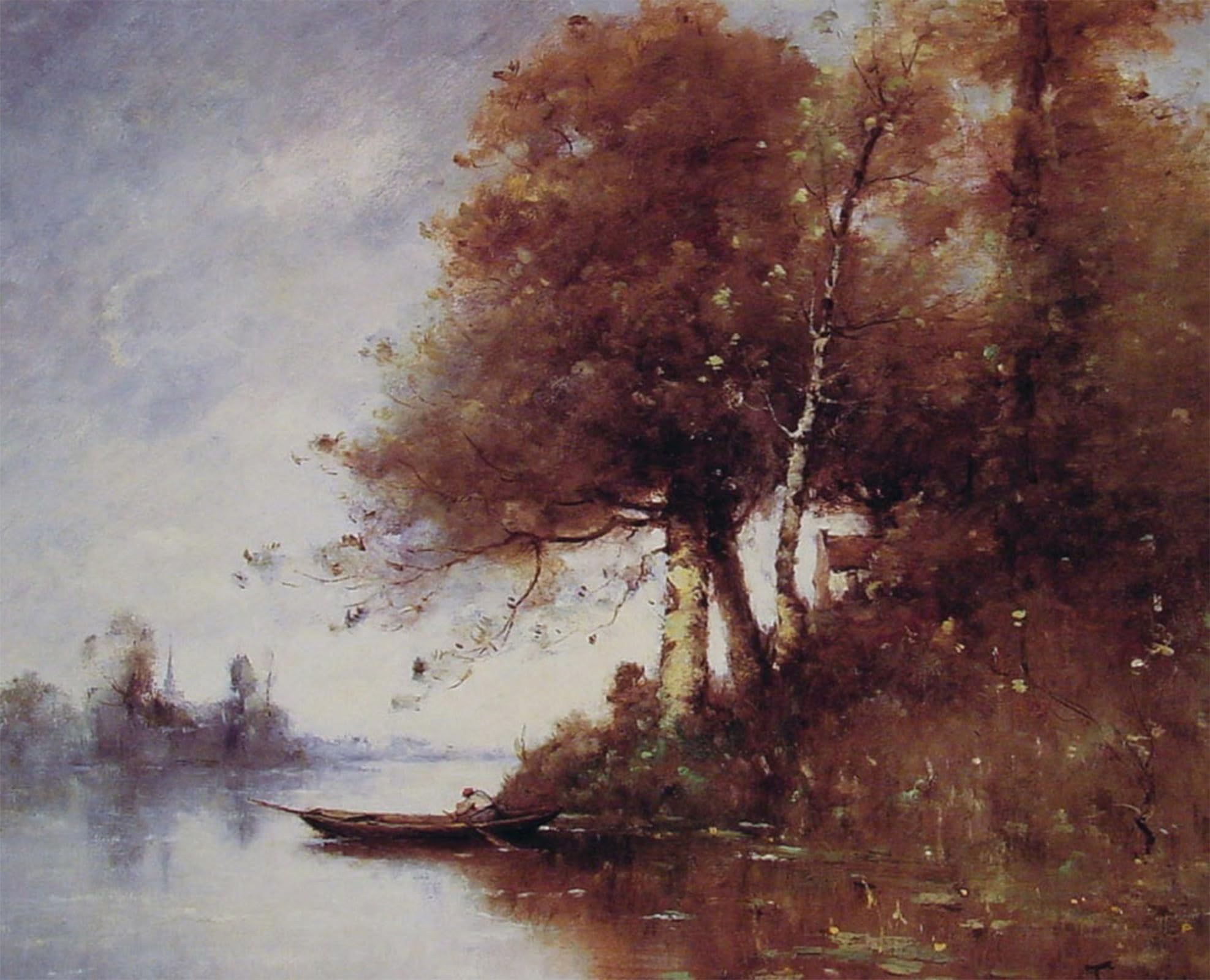 Impression prints toile le pêcheur Trouillebert tableau de prestige - 5