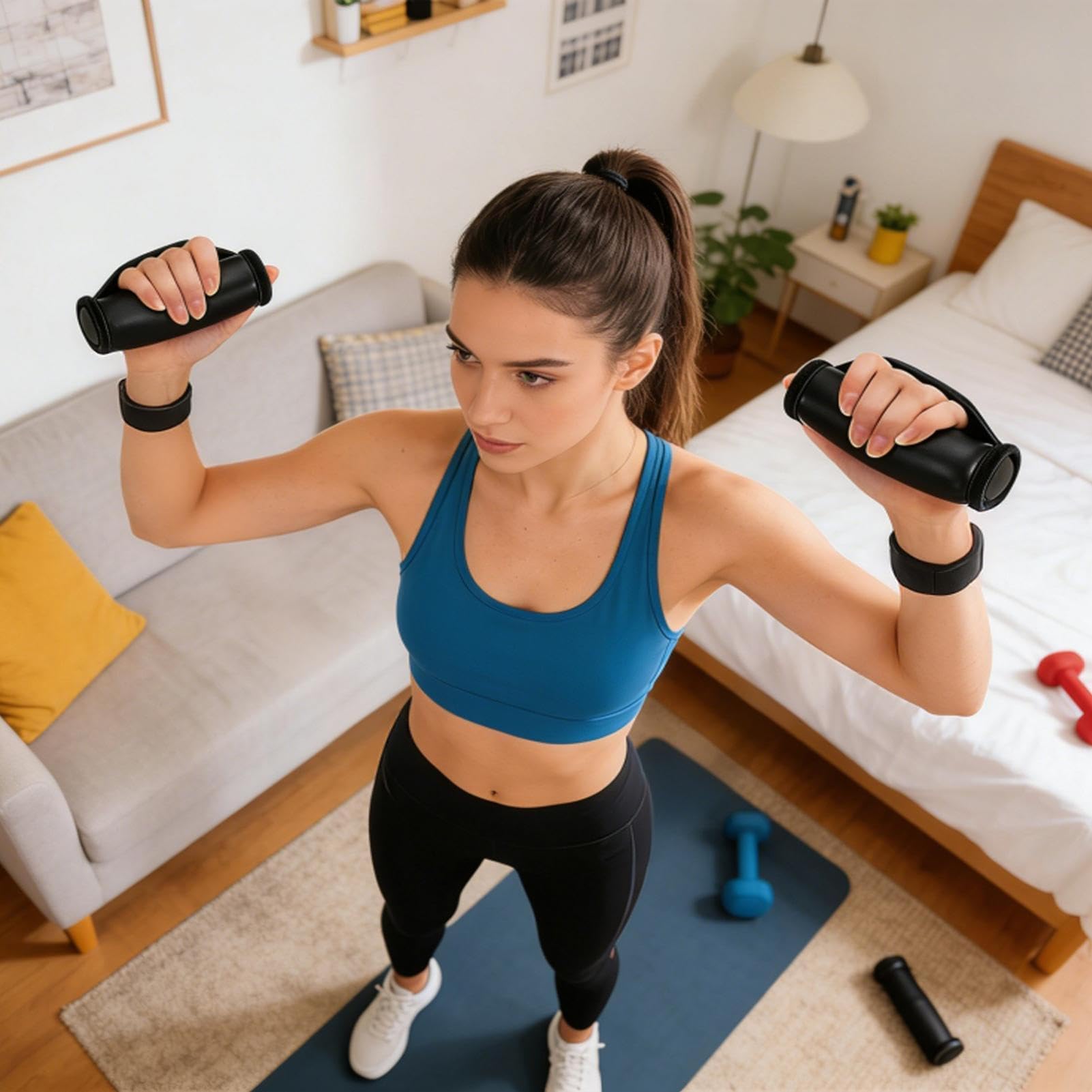 Miękkie obciążniki – 0,5 kg miękkie hantle do ćwiczeń fitness do chodzenia, ręczne obciążniki do aerobiku, neoprenowe obciążone uchwyty dla dorosłych mężczyzn kobiet do wewnątrz na zewnątrz dom