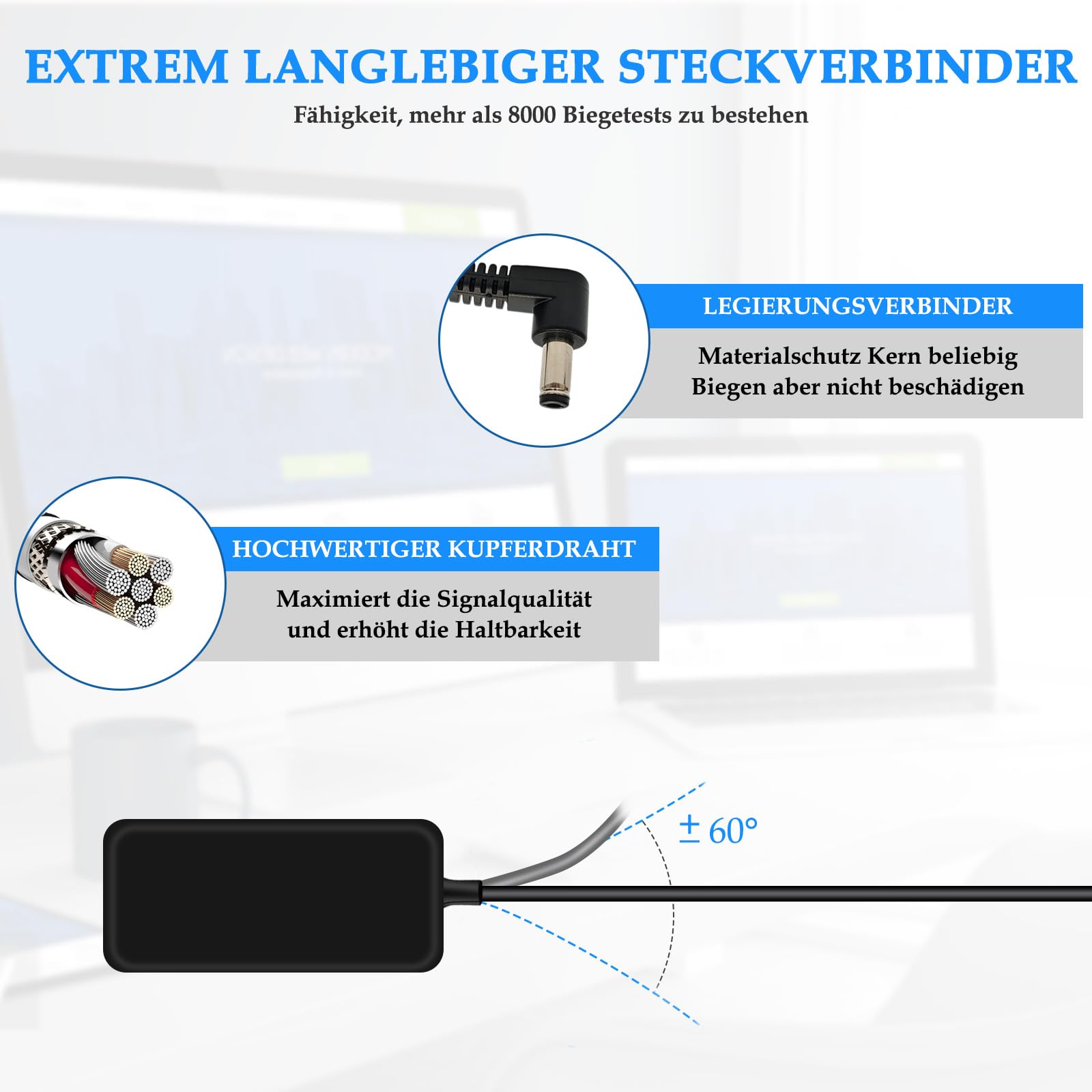 Ladegerät Kompatibel mit Philips Luftreiniger 900 Serie 24V Netzteil für Ihren Luftreiniger Ladekabel 1,8 Meter