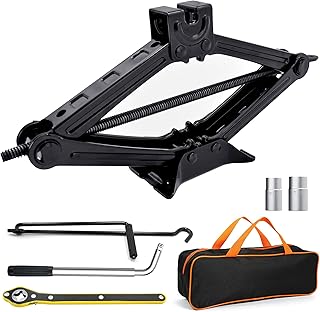 CFYUSEU Scissor Lift Jack Max 2.5 Ton Capacity, Lifting Jack Car Kit with Hand Crank/Wrench/Lug Wrench for Car Truck Sedan...