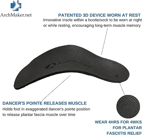 Miniatura 2 de Soporte de arco para aliviar la fascitis plantar  Soporte de tobillo facial para pies planos  Ortesis clínicamente probado botín de soporte para
