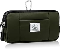 Vista 22 de KAMO Funda multiusos de lona horizontal para smartphone, funda para teléfono celular con asa para cinturón, bolsas de cinturón para mujeres, funda