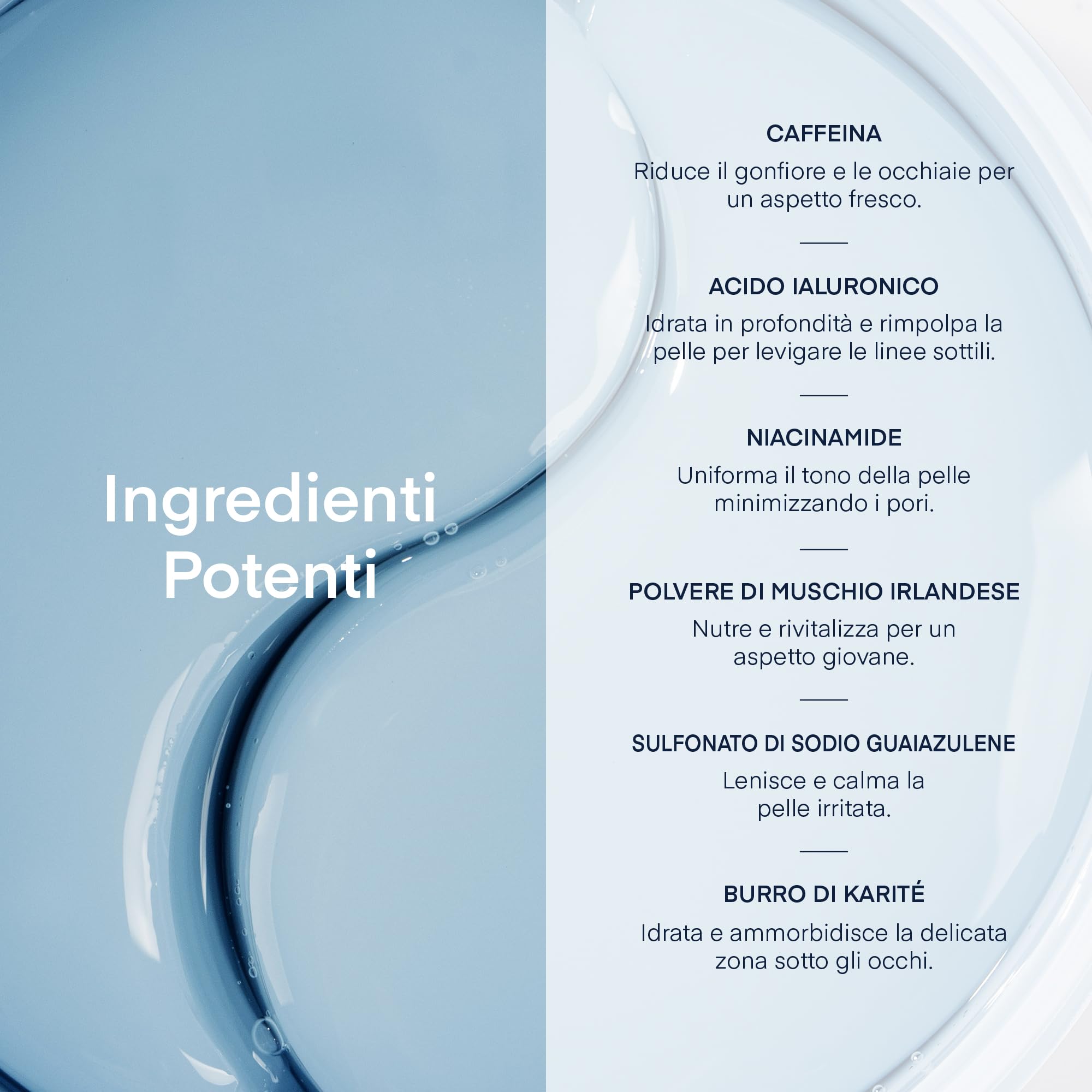 Patch Occhi per Occhiaie Skincare Coreana: Maschera Contorno Occhi con Caffeina e Acido Ialuronico - Sgonfia Borse & Antirughe 30 Paia - Vegano, Testato su Pelle Sensibile - Korean Under Eye Patches