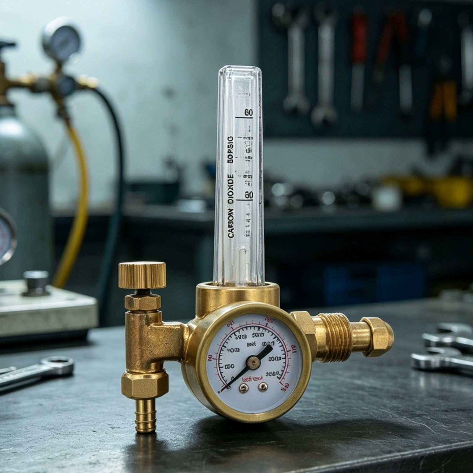 Débitmètre régulateur CGA580 pour soudage argon/CO2 pour mig pour tig