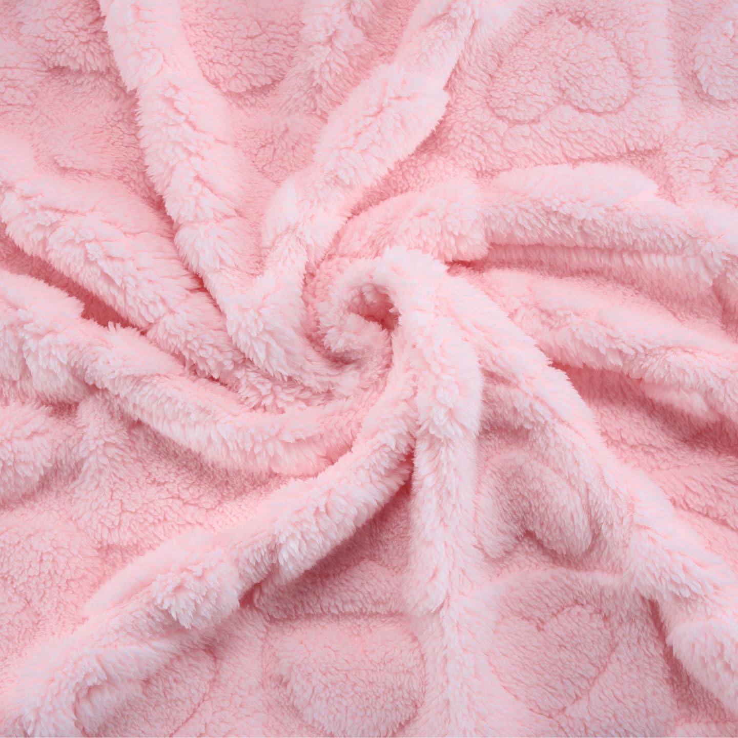 4 Pcs Baby Blankets,Fleece Heart Checkered Blanket, Cozy and Fluffy Crib Blankets for Girls, Toddler Receiving Blankets 30×40 Light Pink Sakura Pink White Grey