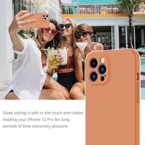 Miniatura 5 de MCFANCE Funda magnética de silicona para iPhone 12 Pro, compatible con MagSafe, protección completa de la cámara, forro de microfibra suave