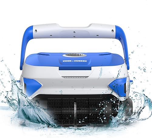 Rock&Rocker Aspiradora de piscina inalámbrica, aspiradora de piscina recargable de mano, con cabezal de cepillo, más de 60 minutos de tiempo de