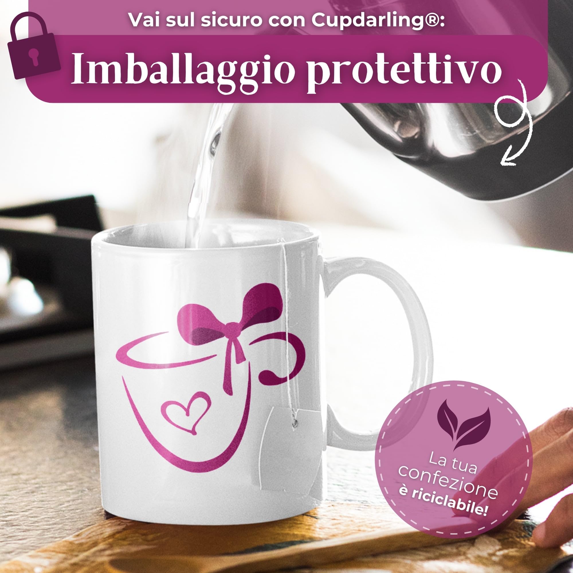 Tazza Personalizzata Per Infermiera – Regalo Con Nome, Bicolore Rosso, 325 Ml - 2