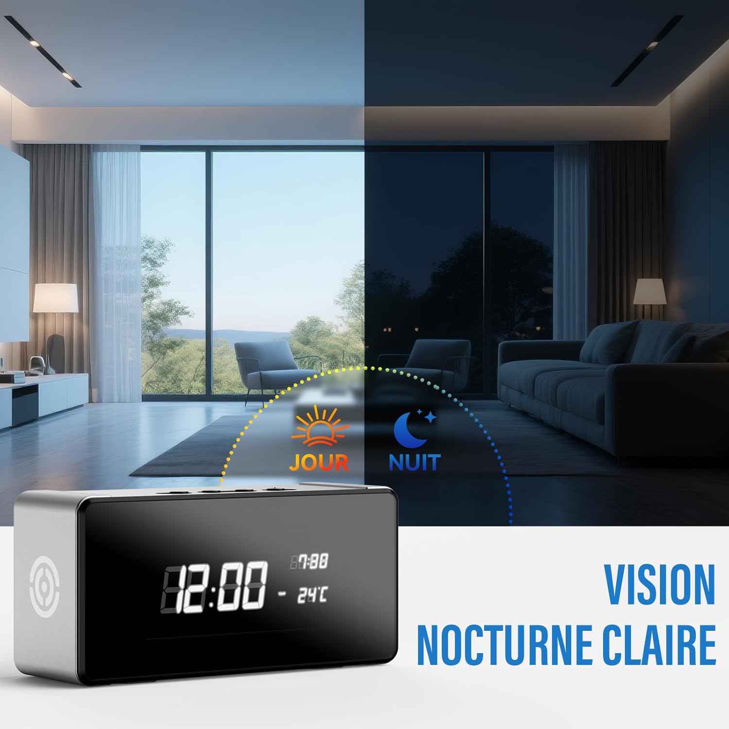 Comparison of day and night vision modes