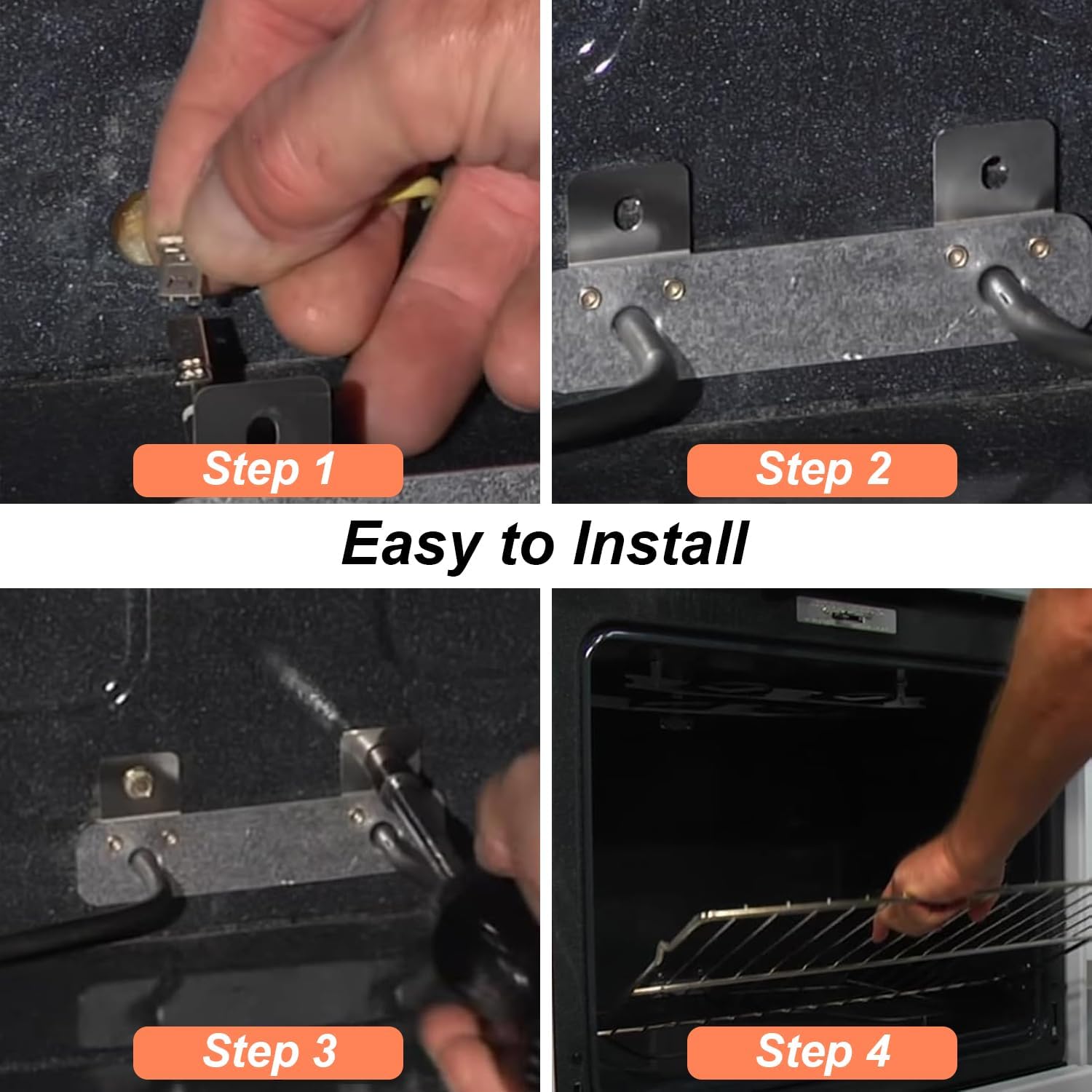 WB44K10005 Baking Element, WB30X46987 Oven Bake Element Compatible with G-E Hotpoint RB526H3WW RB757BH1WH RB787WH1WW, WB44K10001 Range Heating Element Replace PS249238 AP2030964 824269 AP7216188