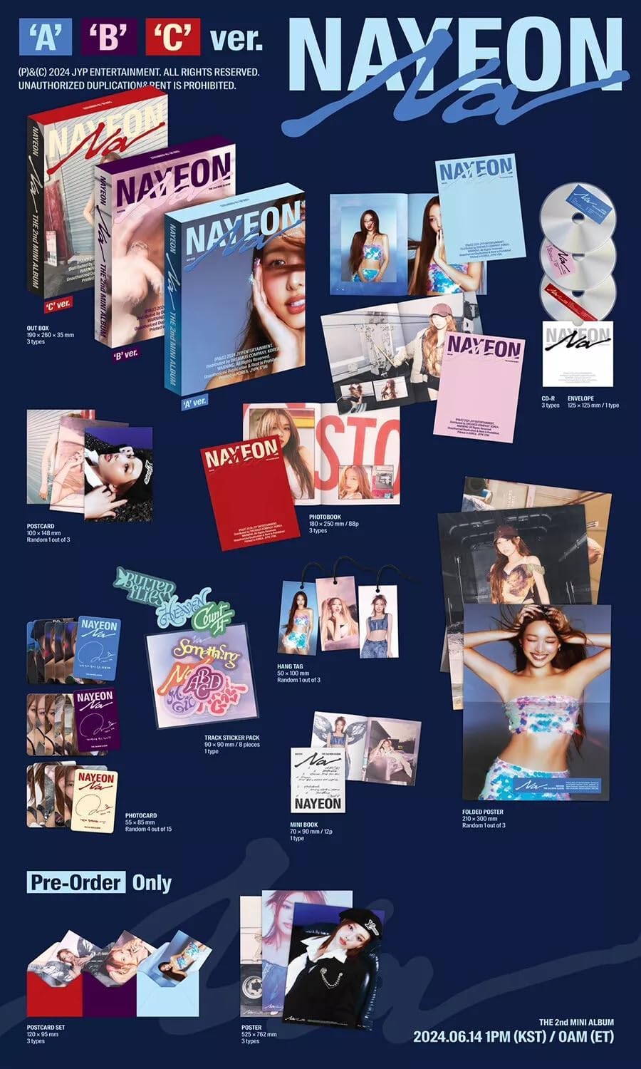 TWICE NAYEON NA 2nd Mini Album (C Ver) K-POP SEALED