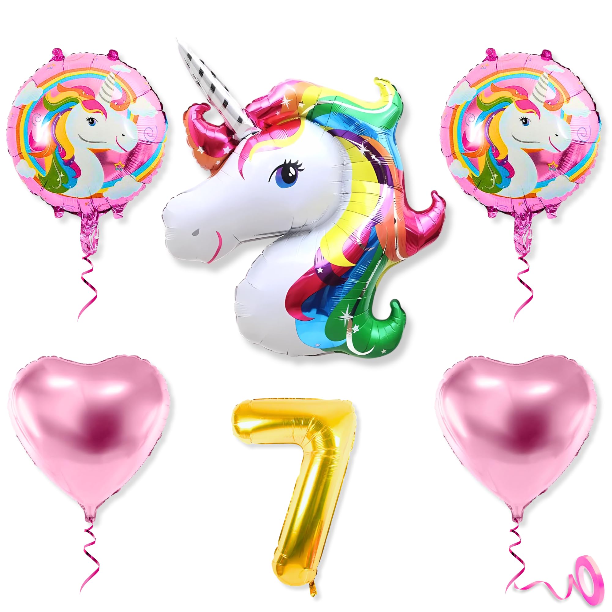 Theme With 7 Number · Unicorn Balloons