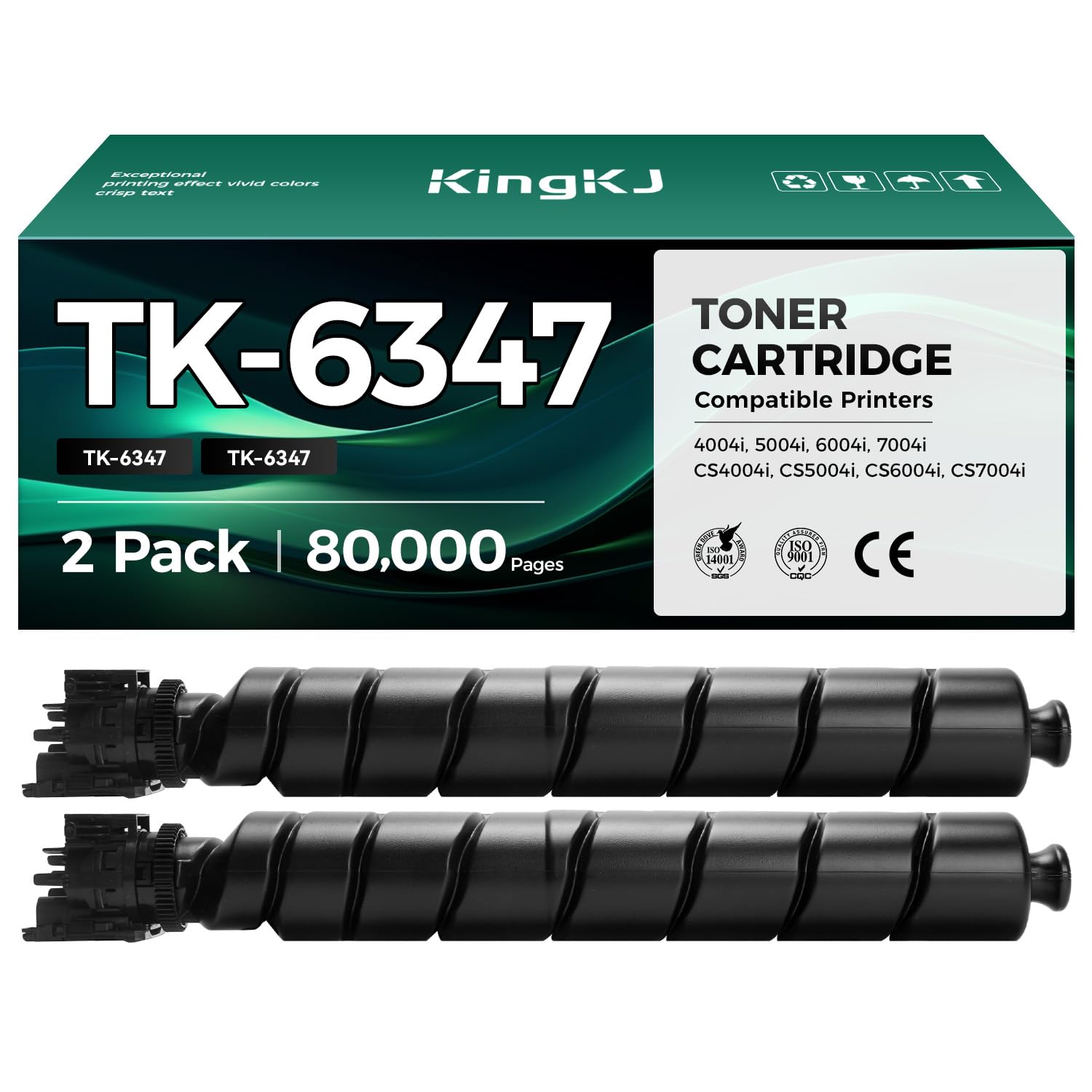 TK-6347 TK6347 Toner Cartridge 2-Pack High Capacity With Chip Replacement for Kyocera TK-6347 Compatible with Kyocera TASKalfa 4004i 5004i 6004i 7004i Copystar CS4004i CS5004i CS6004i CS7004i Printers