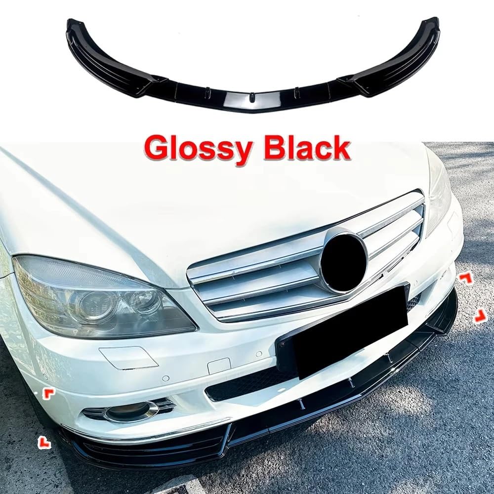 Uniwersalny spoiler Do Benz C-Class W204 Pre 2007-2010 | Przedni Dokładka przedniego zderzaka