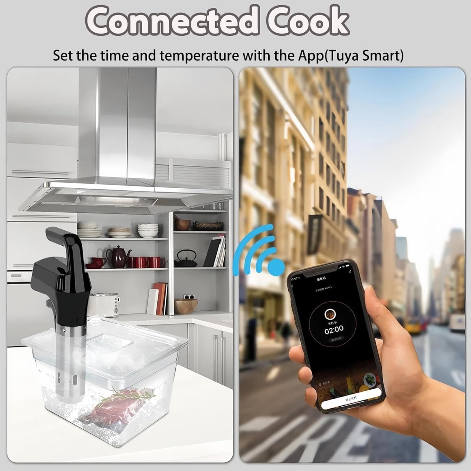 Cuiseur Sous Vide, Kit Sous Vide électrique De 1800 W Avec écran Led