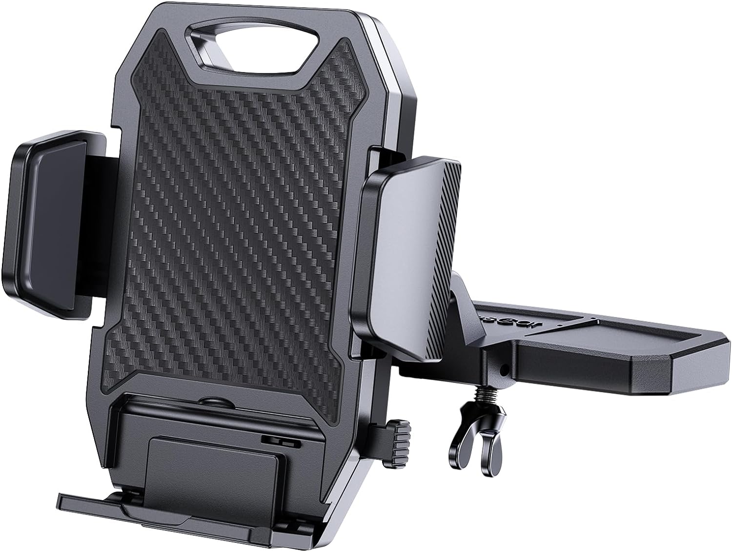 APPS2Car Sturdy CD Slot Phone Mount with One Hand Operation Design, Hands-Free Car Phone Holder Universally Compatible with All iPhone & Android Cell Phones, for Smartphone Mobile (Carbon Fiber) APPS2Car Sturdy CD Slot Phone Mount with One Hand Operation Design, Hands-Free Car Phone Holder Universally Compatible with All iPhone & Android Cell Phones, for Smartphone Mobile (Carbon Fiber)