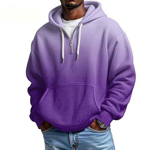 DuDubaby Hoodie Men Men's Fashion Hoodies Sweatshirts Oversized Fall Gradient
