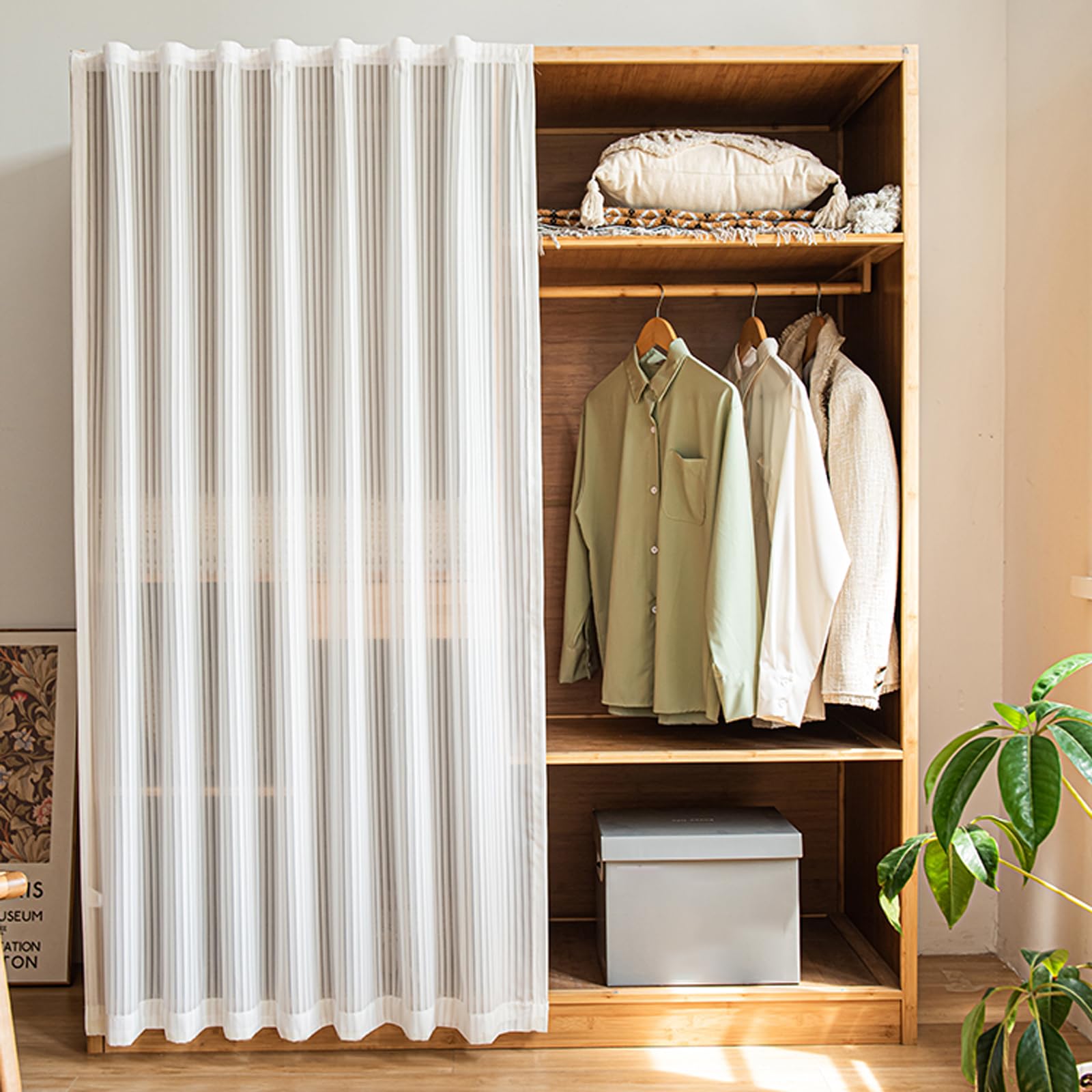 Enigmaire Cabinet Dust Curtain,Curtain Dustproof For Storage Cabinets,Curtain Privacy For Storage Cabinets,Self Adhesive,Privacy Protected,Shading And Ventilation,For Shoe Cabinets,Washing Machine