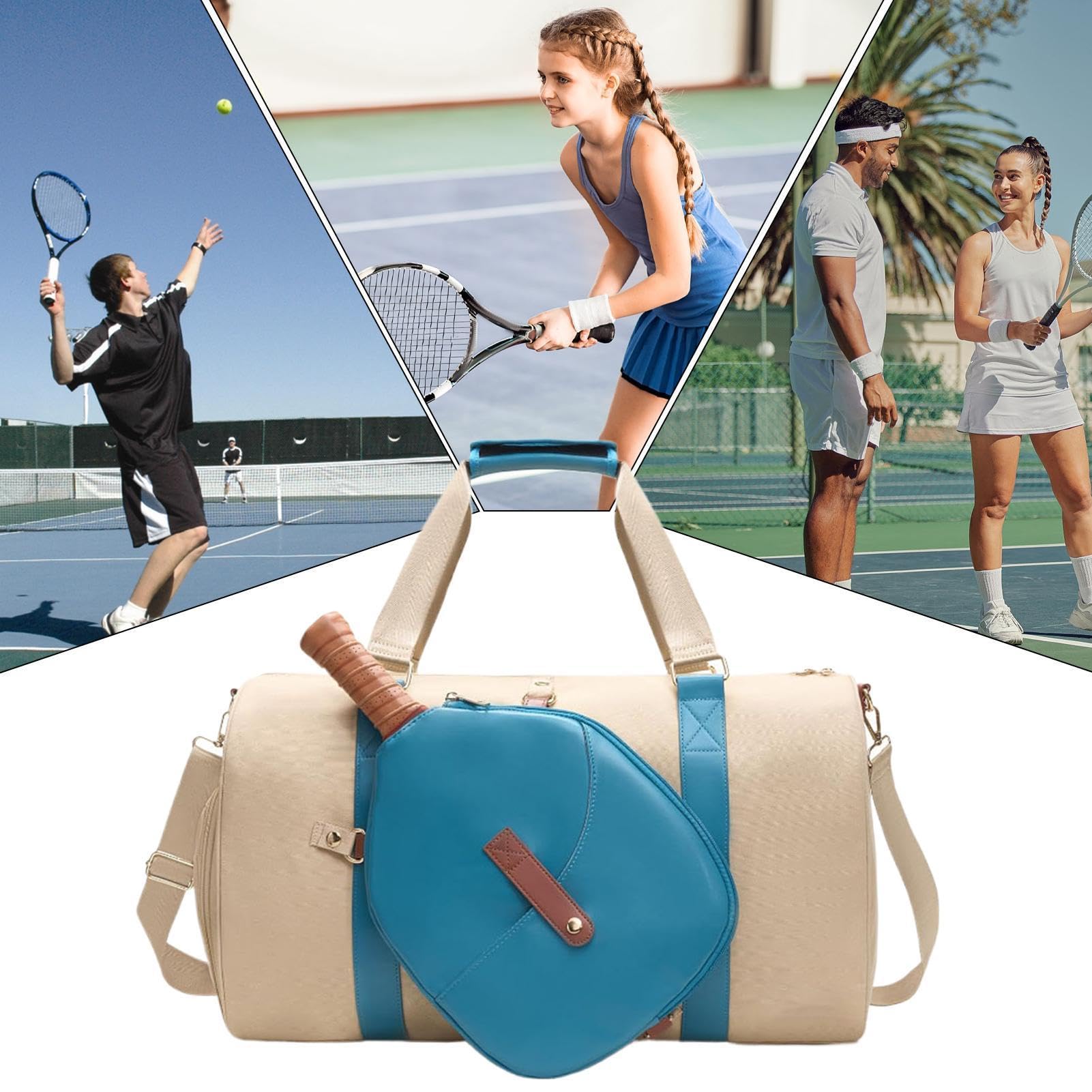 Borsa Tennis Alla Capiente Impermeabile Portatile Donna Uomo