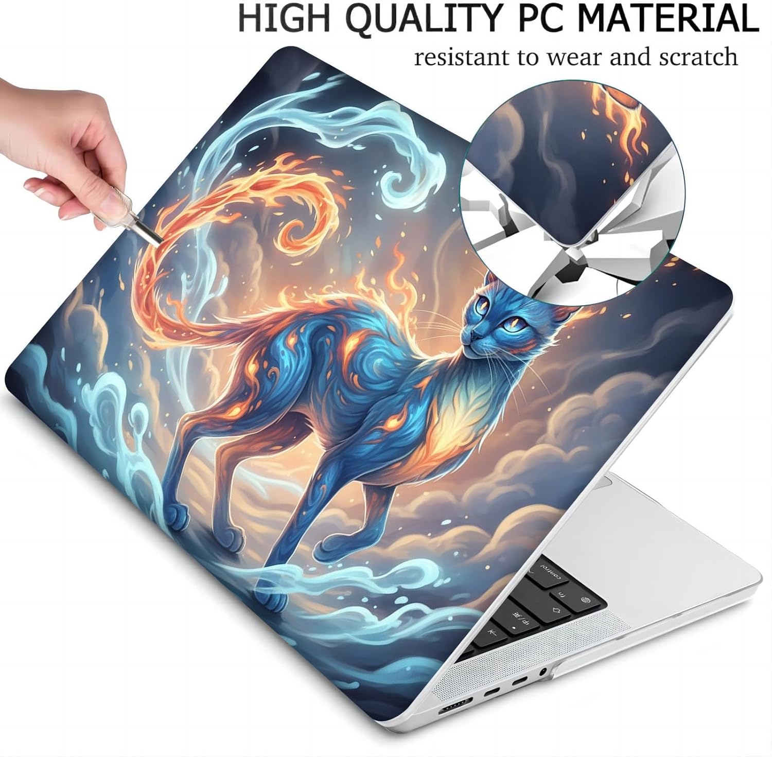 Compatible with MacBook Neo 13-inch, Hard Shell Case with Keyboard Cover and Screen Protector (A3404 A18 Pro chip, 2026 Release) - Siamese MC22077
