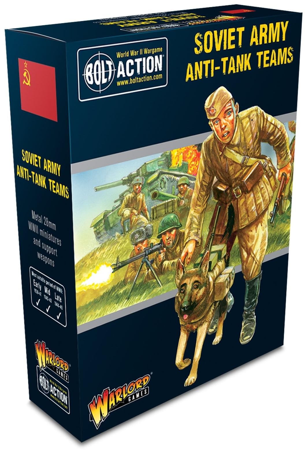 Warlord Games Multicolor Soviet Anti-Tank Teams - 28Mm Scale Metal Miniatures For Bolt Action Highly Detailed World War 2 Miniatures For Table-Top Wargaming