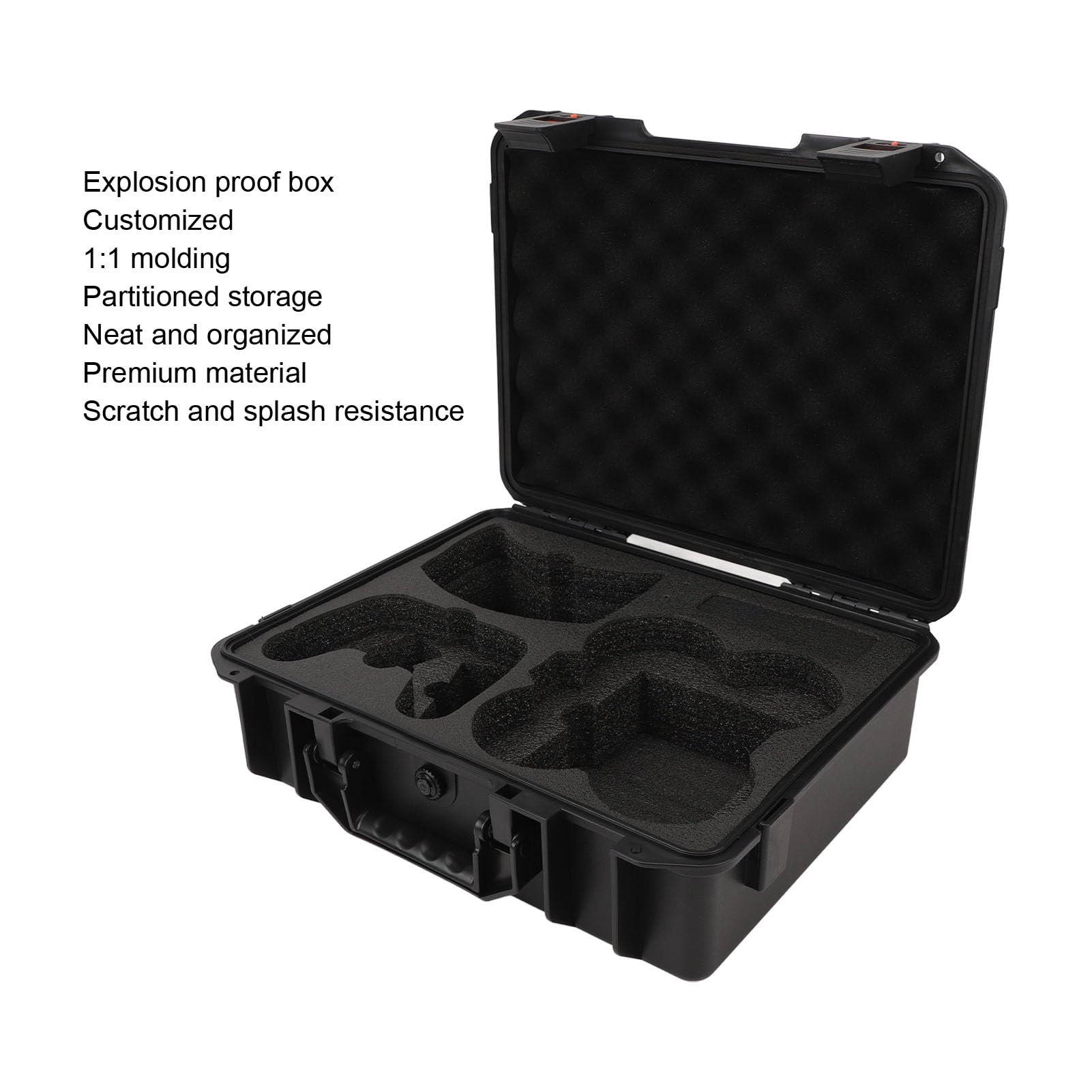 Custodia Rigida per Avata 2 Drone Soluzione di Archiviazione Impermeabile Antiurto per i Viaggi Ideale per gli Appassionati di Droni 40x32,5x12,5 Cm