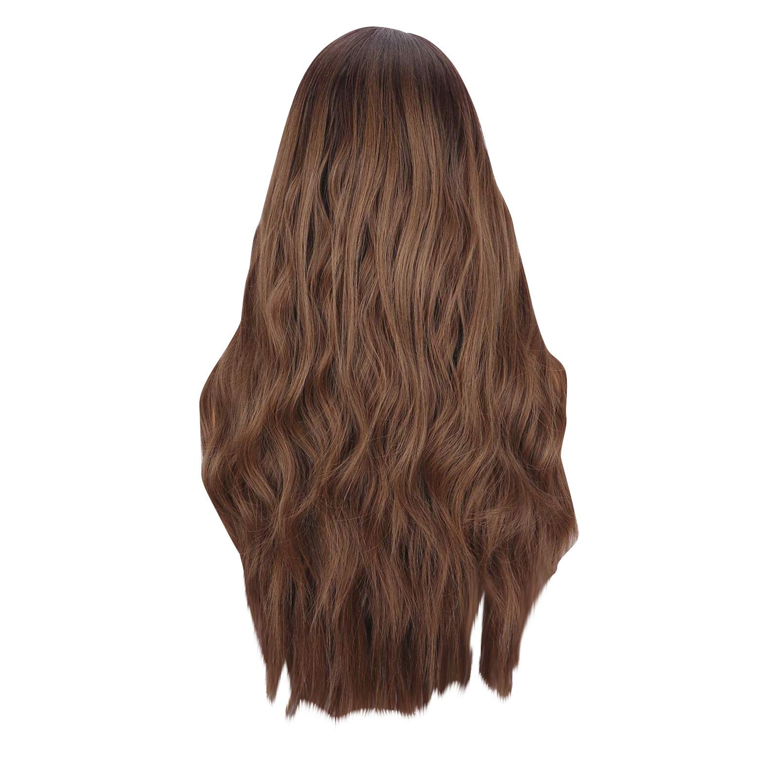 Amazon.com : Straightened Headgear Brown Wavy Bent Curl Curl Women's Wig  and Micro Be Can wig 6d2 Hair Extensions compatible with Machine Kit :  Beauty & Personal Care