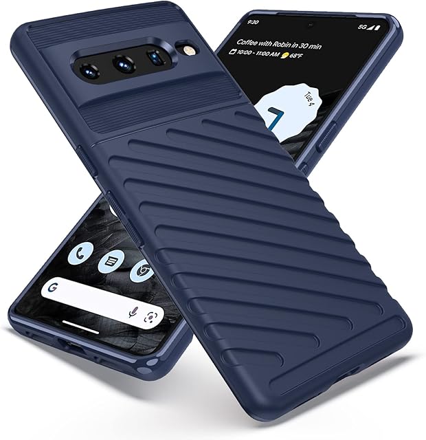 doeboe for Google Pixel 7 Pro Case, Shockproof Case for Pixel 7 Pro (2022), Rugged Phone Cover Sleeve for Pixel 7 Pro 6.7 in, Slim Soft TPU, Wireless Charging Support [Only for Pixel 7 Pro](Blue)