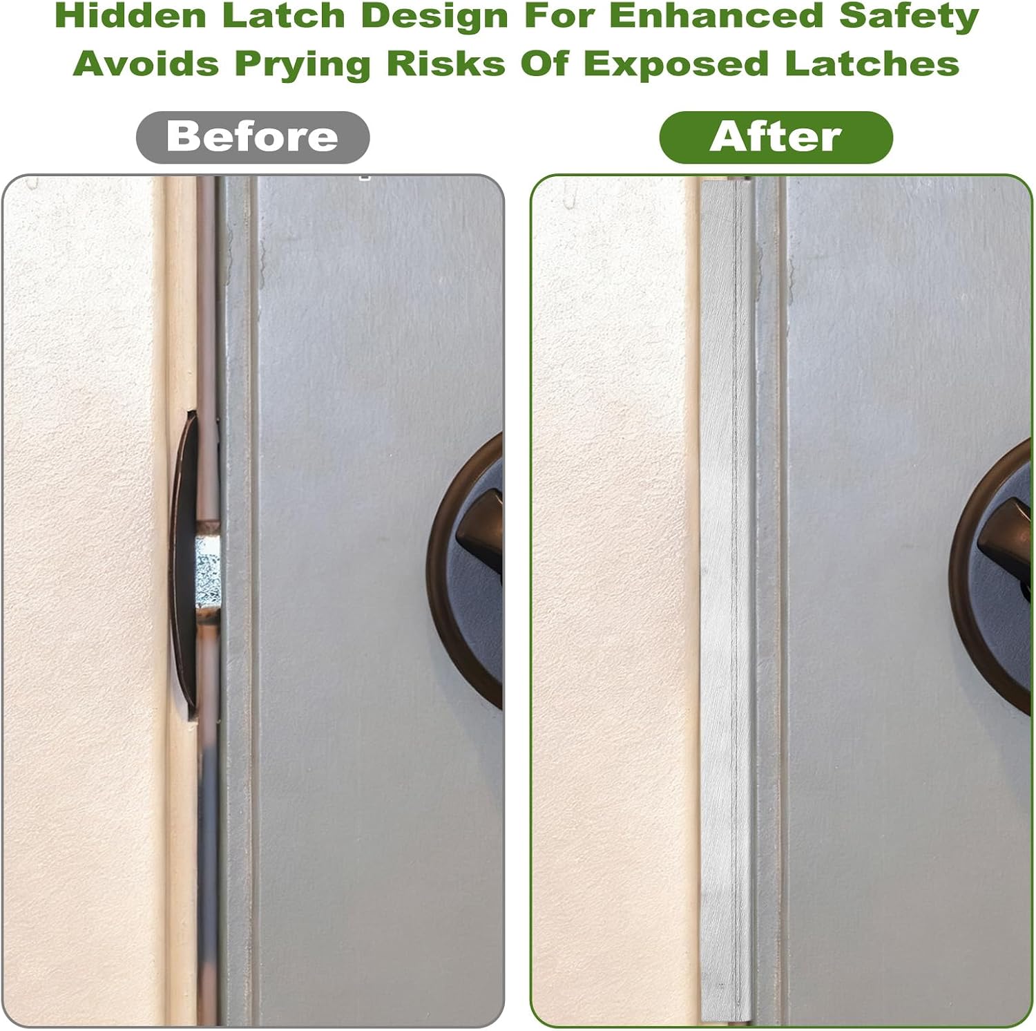 Door Lock Guard Plate Outswing Door Security Protector Shield 7 Inch