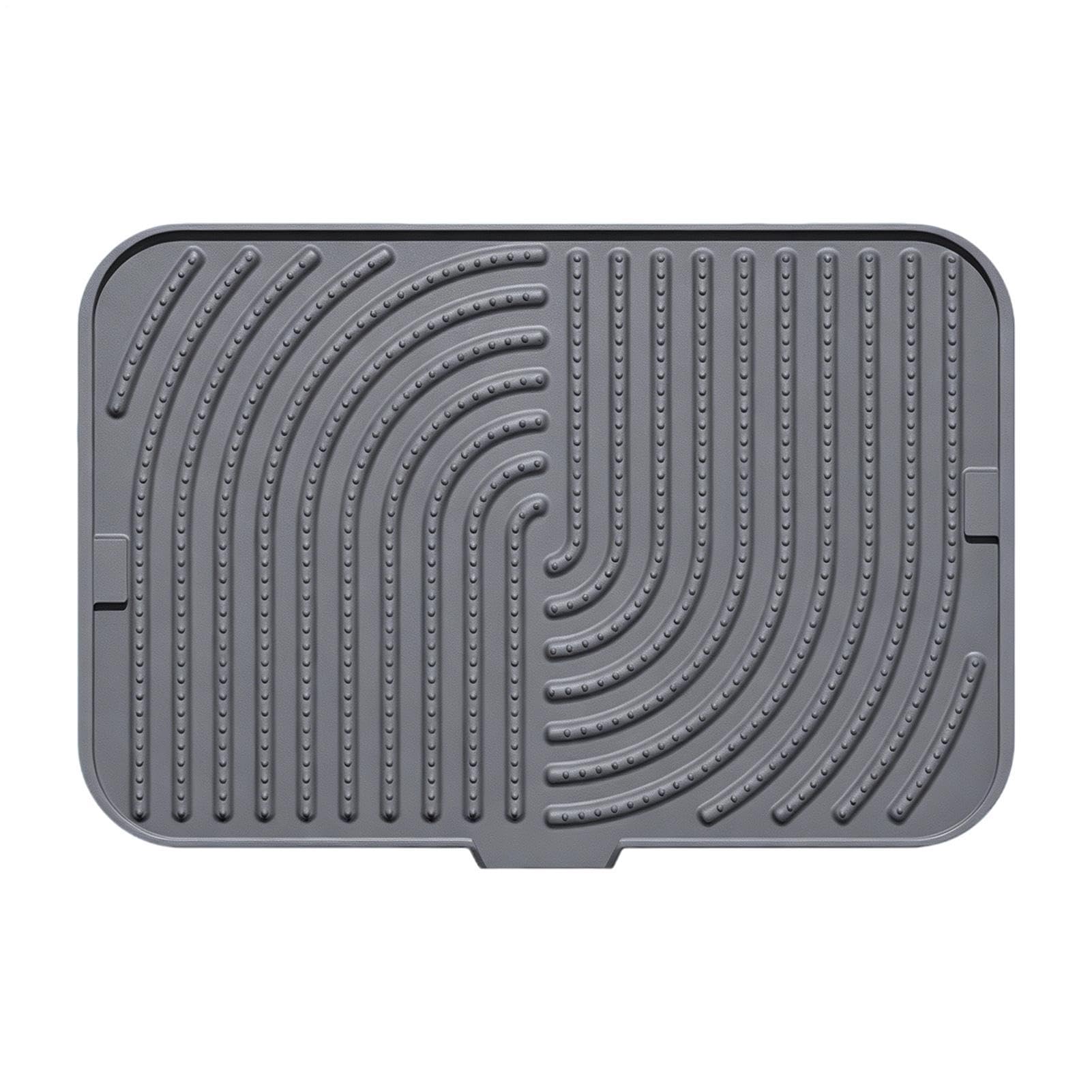 Alfombrilla de secado de platos higiénica para escurrir sartenes y lavar verduras cómodamente