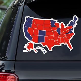 Electoral American Map Red Sticker, 2024 Electoral Map Sticker, Election Results Map Sticker, USA Presidential Election 2024 Map Sticker, 2024 Election Map Sticker, Election Result 47 Map Sticker
