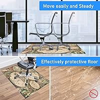 Vista 104 de Teal Hardwood Floor Desk Chair Mat, Painted Wood Board Horizontal Lines Birthdays Easter Holiday Print Backdrop Image, Protects Hardwood Floor Under