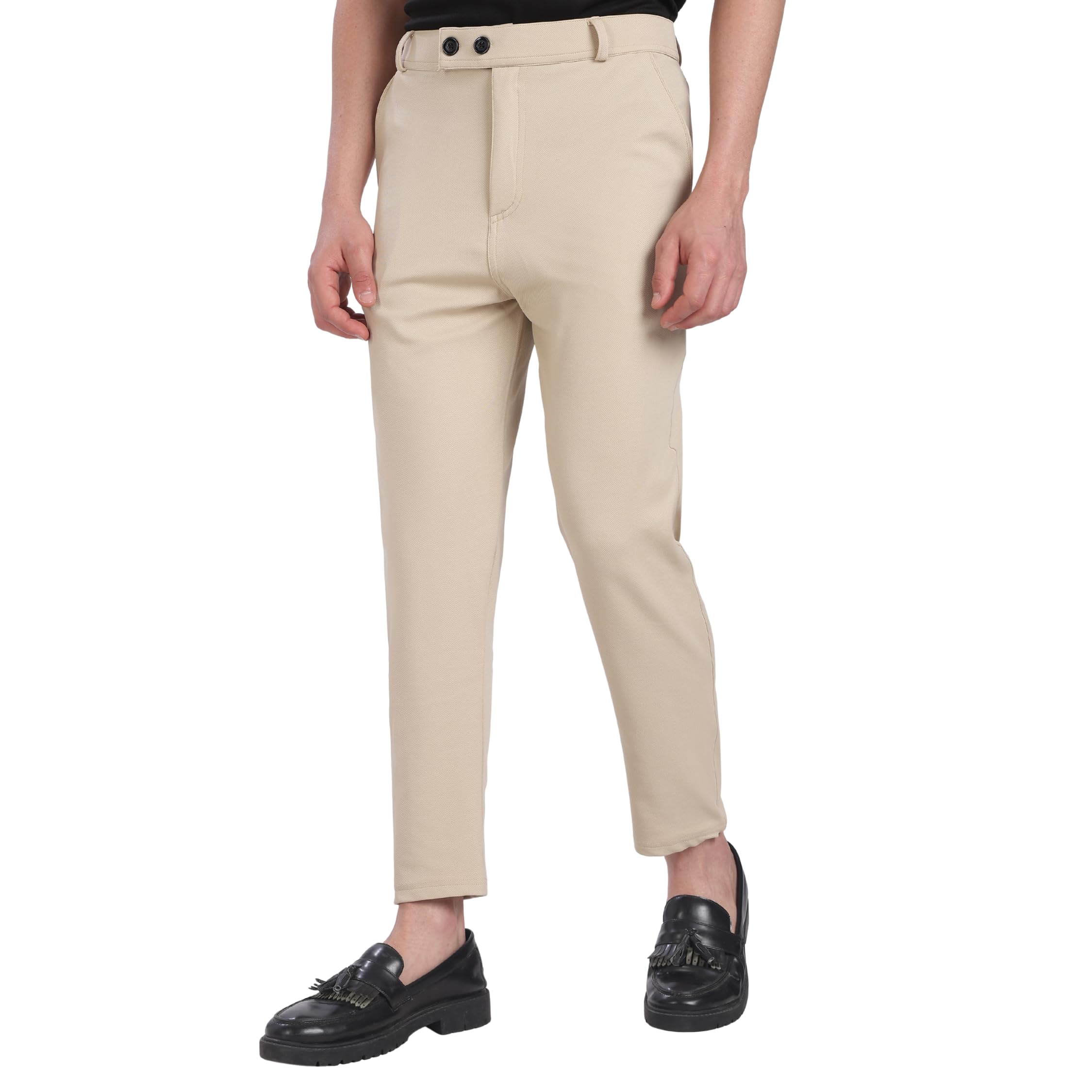 nuzox Men's Formal Trousers || Slim Fit Men's Wear Trousers || Lycra Stretchable Formal Pant for Man-picture-16