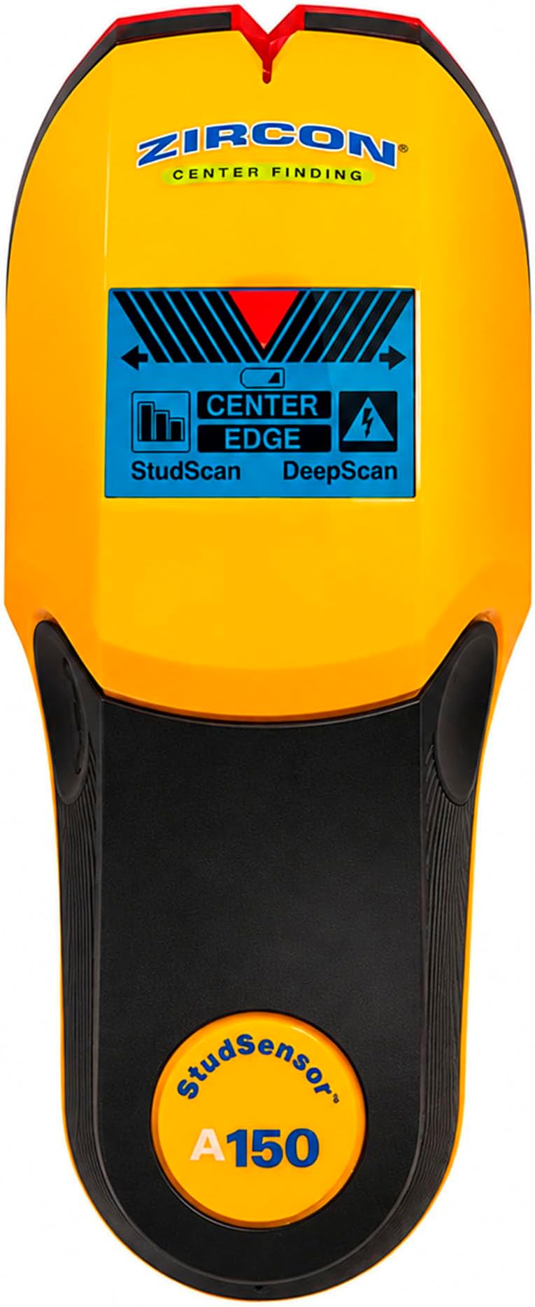 Zircon StudSensor A150 Electronic Wall Scanner/Center Finding and Edge Finding Stud Finder/Live AC WireWarning Detection