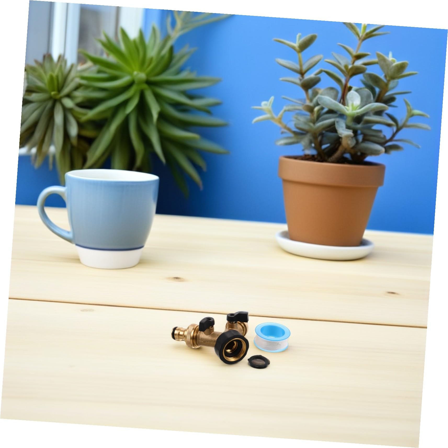 Sdoppiatore per Tubo Flessibile Acqua Deviatore y in Rame Ugello per Giardino Collegamento Rapido Adattatore per Tubo da Giardino Doppio Resistente alle Intemperie Riduce Perdite m