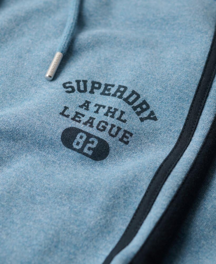 Superdry Damskie spodnie do biegania Athletic Essentials z paskami i zawinięciem
