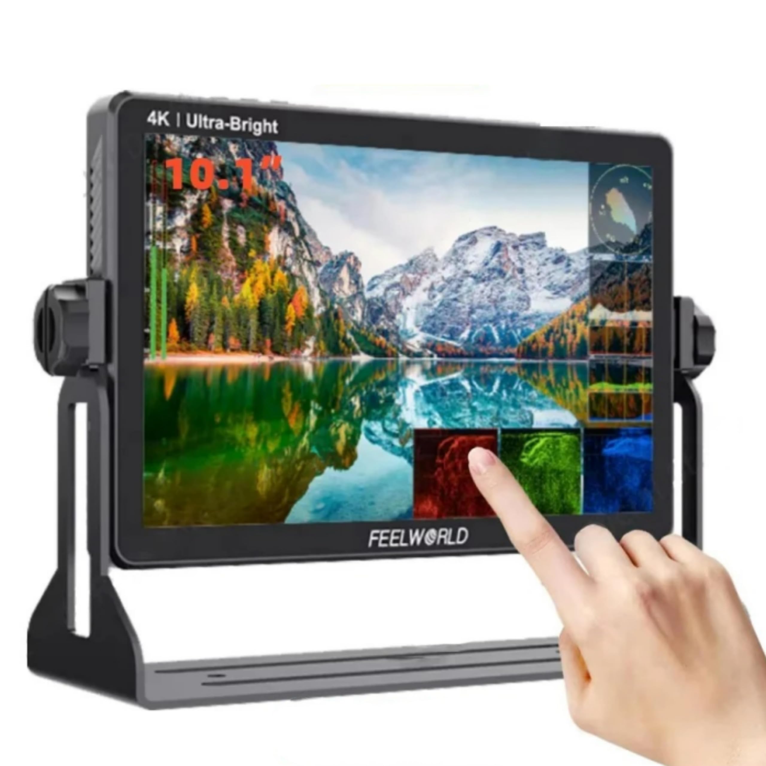 FEELWORLD LUT11S Écran tactile IPS ultra lumineux 10,​1" 2000 nit 3DLUT 3G-​SDI HDMI DSLR Camera Field Monitor