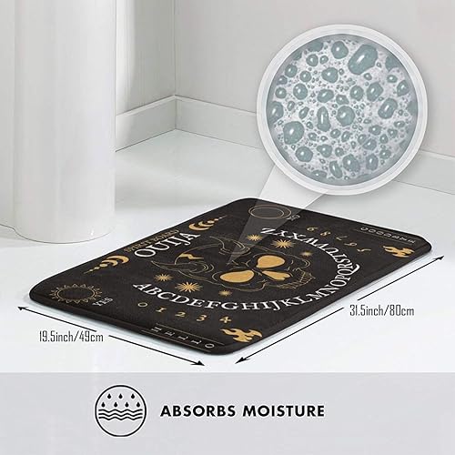 Miniatura 3 de Alfombra de Ouija dibujada a mano para mantener el calor, antideslizante, moderna, alfombra de piso, alfombras para decoración de habitación,