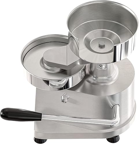 Miniatura 5 de KoolMore Prensa de hamburguesas para hamburguesas de 5 pulgadas, máquina formadora manual de acero inoxidable para alimentos personales y