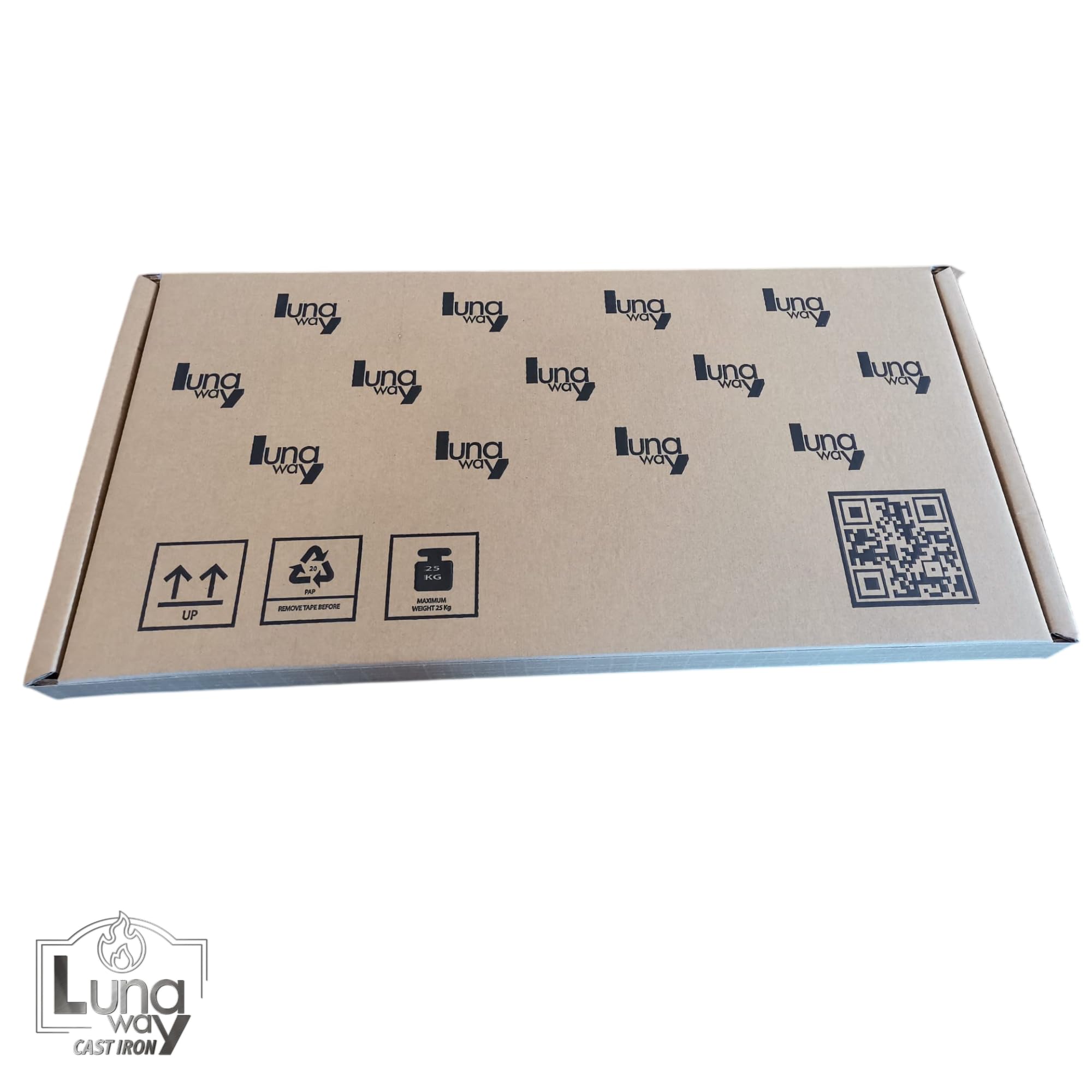 34 x 24,8 x 1 cm - Griglia in ghisa per raccolta cenere | Migliora il Tiraggio | Resistente ad Alte Temperature | Pulizia facile e sicura | Profilo centrale di rinforzo spessore 1,8 cm