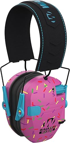 Miniatura 14 de Walker's Razor Slim Ultra Low Profile Compact Design Adjustable Range Shooting Hunting Hearing Protection Electronic Earmuffs Coral,Marrón