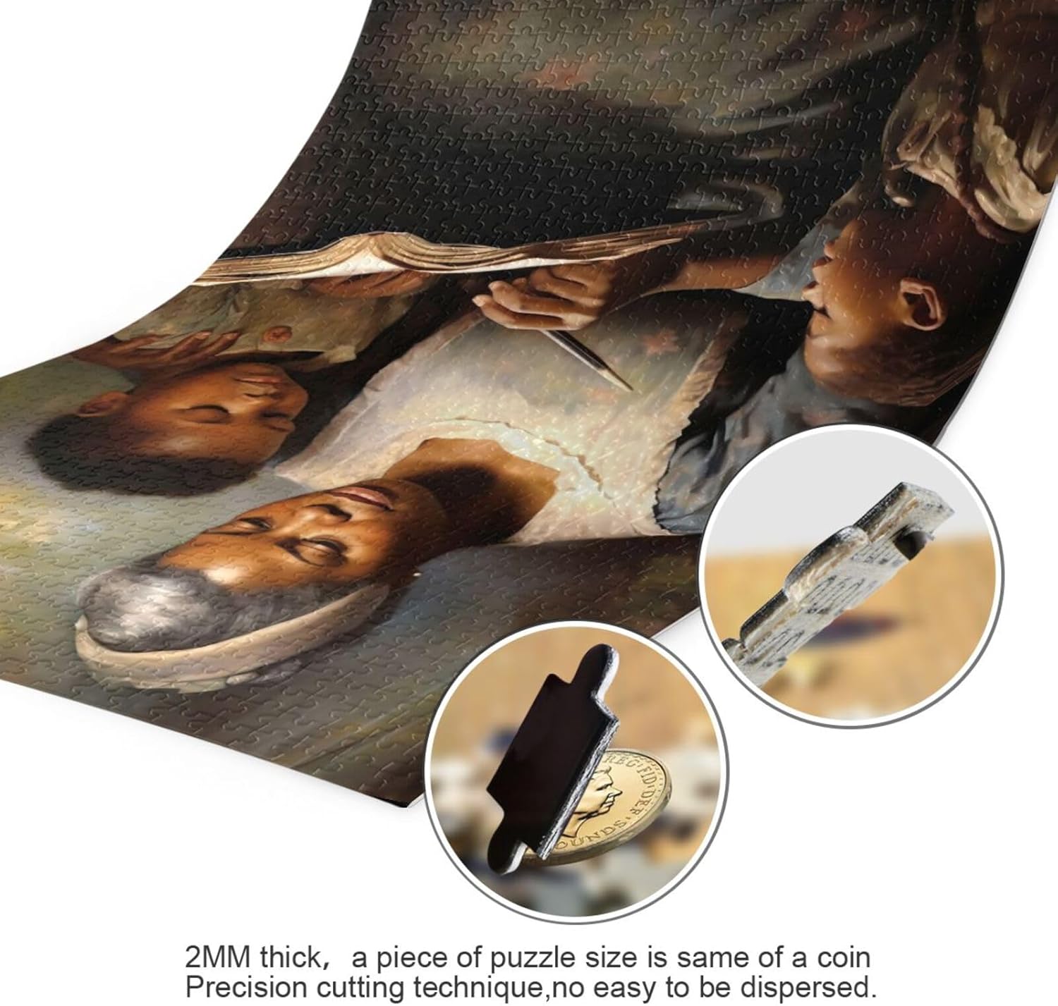 Puzzles for Adults 1000 Piece African American African American Black Women Mother Boy Girl Readinglack Women Mother Boy Girl Reading Jigsaw Puzzles Adults Gifts Home Decor 202b2088
