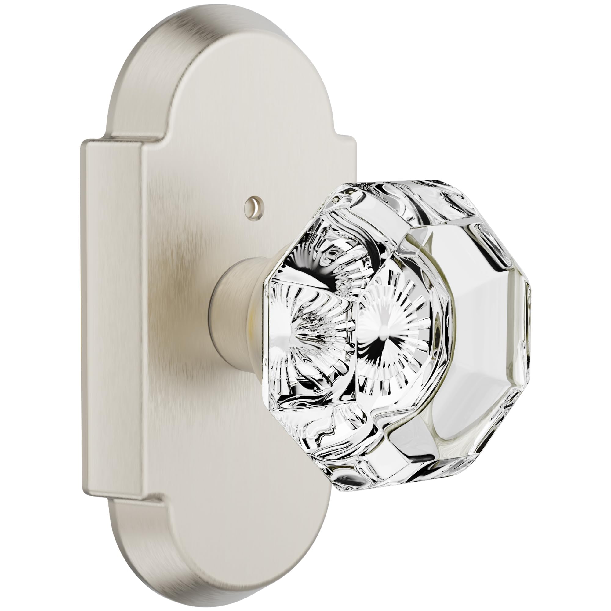 Crystal Privacy Door Knobs with Lock - BonKuDoo -26